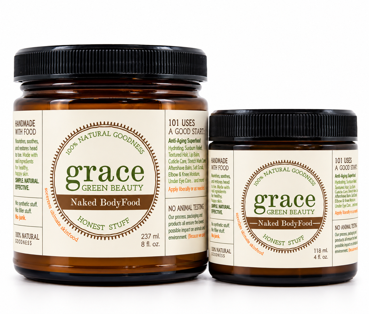 Naked BodyFood Scentless Head-to-Toe Superfood For Skin